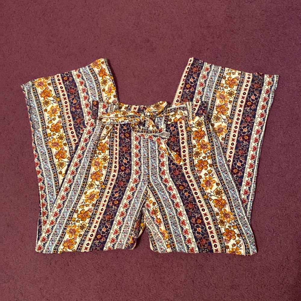 ☀️Joe Benbasset floral patterned pants size medium